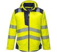 Portwest Parka PW3 T400 – Haute visibilité, imperméable, isolante – Jaune/Noir Taille XXXL