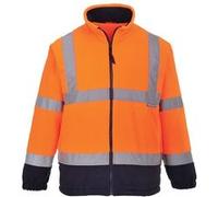 Portwest - Veste polaire haute visibilité - Homme (L) (Orange/Bleu marine) - UTRW1052 Orange/Bleu Marine G