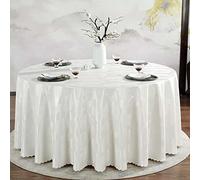 PORUTE Nappe Ronde Toile Cirée Impermeable 160cm, Nappe De Table PVC, Nappe Imprimé Anti-Taches, Nappe Moderne pour Décoration De Table De Cuisine