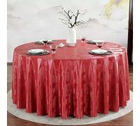 PORUTE Nappe Ronde Toile Cirée Impermeable 180cm, Nappe De Table PVC, Nappe Imprimé Anti-Taches, Nappe Moderne pour Décoration De Table De Cuisine