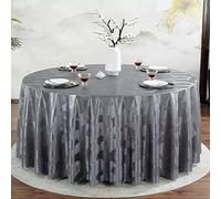 PORUTE Nappe Ronde Toile Cirée Impermeable 200cm, Nappe De Table PVC, Nappe Imprimé Anti-Taches, Nappe Moderne pour Décoration De Table De Cuisine
