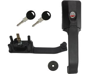 POS Serrure extérieure Serrure de porte Poignée camping-car noir