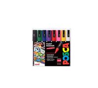 Posca 153544843 Lot de 8 Marqueurs peinture avec encre à base d'eau et pointe Ogive 2.5 mm