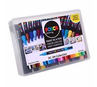 Posca 153544866 Lot de 40 Marqueur peinture avec encre à base d'eau et pointe ogive, 1,5 mm