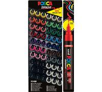 POSCA CDU POSCA 01 POSCA Marqueur pigmenté PC-5BR BRUSH, présentoir de 60