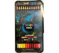 POSCA KPE-200 36C Crayons de couleur POSCA PENCIL KPE200, étui de 36