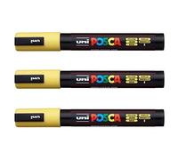 Posca Lot de 3 marqueurs PC-5M Uni-Ball (gamme complète de 35 couleurs disponibles)