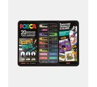 POSCA Marqueur à pigments "STREET VIBES" boîte métallique de 20 pièces