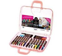 Posca Marqueurs peinture 186817 – Coffret 20 stylos acryliques, pointes variées, couleurs assorties