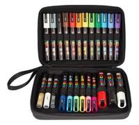 Posca - Mallette de 24 feutres - PC1MC - PC3M - PC5M - PC8K - Assortiment couleu