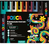 Posca Marker-Set PC5M 8 pièces couleurs rétro - Brushpen créatif