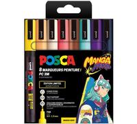 Posca Marqueur À Pigment Pc-3m, Étui De 8 Manga Hero