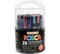 POSCA Marqueur à pigments "Pack XL Festif" 26 pièces assorties résistant à l'eau