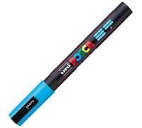 Mitsubishi Pencil Marqueur Posca PC-3M Pointe fine de 0,9 à 1,3 mm Bleu clair