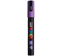 POSCA - Marqueur acrylique PC-5M violet, pointe ronde 1,8-2,5 mm | Marqueurs à encre pigmentée à base d'eau, couvrants, pour presque toutes les surfaces, pointe remplaçable