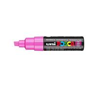 Posca Marqueur peinture PC-8K Gouache encre inodore Pointe large biseautée 8 mm Rose