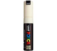 POSCA - Marqueur acrylique PC-8K ivoire, pointe biseautée de 8 mm