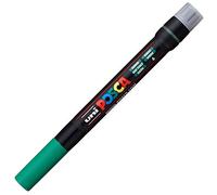 POSCA - Marqueur acrylique PCF-350 vert, pointe pinceau | Marqueur à encre pigmentée à base d'eau, pointe pinceau flexible de 1 à 10 mm, pour presque toutes les surfaces