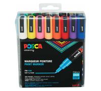 Posca, Marqueur, Crayon feutre PC-3M Set de 16 pièces (16x)