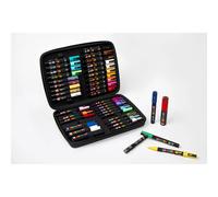 Posca Coffret Premium 40 marqueurs PC1MC/PC3M/PC5M/PC8K Multicolore - Peinture à base d'eau