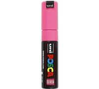 Posca Marqueur peinture PC-8K Gouache encre inodore Pointe large biseautée 8 mm Rose