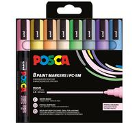 Posca Marqueur Pointe Moyenne Couleurs Pastel 8 Pièces (401669)