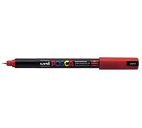 Uni-Ball Posca Marqueur Pointe ogive Ultra fine - Rouge (Lot de 12)