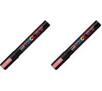 POSCA MARQUEUR ROUGE METAL 2.5MM CONIQUE MOYEN (Lot de 2)