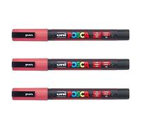 Posca - Marqueurs PC-3 M Uni-Ball - Gamme complète de 40 couleurs disponibles (Lot de 3)