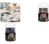 POSCA Marqueurs pigmentaires "Pack XL Classique" Lot de 26 assortis