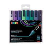 Marqueur à pigment PC-5M, étui de 8, couleurs froides