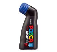 Posca MOP'R PCM-22 Boîte de 4 marqueurs permanents multi-surfaces Pointe ronde XXL Bleu 3-19 mm