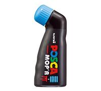Posca MOP'R PCM-22 Boîte de 4 marqueurs permanents multi-surfaces Pointe ronde XXL Bleu clair 3-19 mm