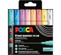 Marqueur à pigment PC-1MC, étui de 8, couleurs douces