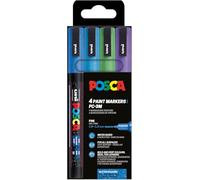 Posca Marqueur à pigment PC-3ML pailleté — Étui de 4 assorti