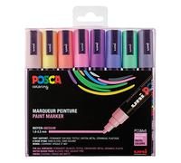 POSCA Set 8 MARQUEURS PC5M Pochette Pastel