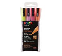 Set De 4 Marqueurs Pointe Fine Conique Paillette