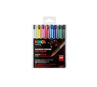 POSCA Marqueurs à pointe calibrée 181708 – Lot de 8, Couleurs de base