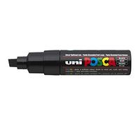 POSCA UNI-BALL Marqueur Pte large biseautée PC8K 8mm Noir