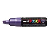 Posca Marqueur à pigment PC-8K Pointe biseautée 8 mm Violet métallique