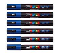 Posca Uni-Ball PC-5M Lot de 12 stylos Bleu