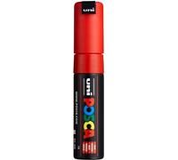 Posca Uni-Ball PC8KR Marqueur Noir, Rouge | Marqueur à encre pigmentée à base d'eau, fort pouvoir couvrant, pour presque toutes les surfaces, pointe remplaçable