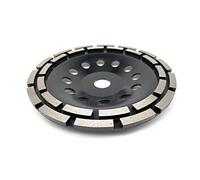 Poseur de Couture, 7 '' 180mm Double rangée Diamant Discothèque Bol Shape Bouton de broyage Volière for béton en granit marbre