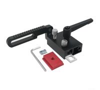 Positionneur de fente coulissante pour travail du bois - Accessoires de scie de table - En alliage d'aluminium - Verrouillable - Fixation de coupe de précision (noir)