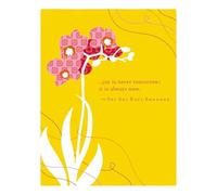 Positively Green Greeting Cards: Birthday - Joy is never tomorrow, it is always now (Pack of 6)