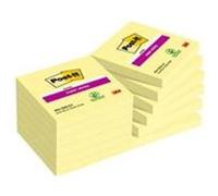 Notes jaunes SUPER STICKY POST-IT 76 x 76 mm - Bloc de 90 feuilles