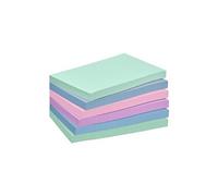 post-it bloc-note adhésif recycling, 127 x 76 mm, 6 couleurs noir