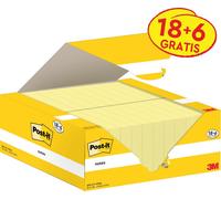 Post-it - Bloc-notes 3m post-it 653-cy 38mmx51mm jaune | 12 pièces