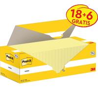 Post-it - Bloc-notes 3m post-it 655-cy 76x127mm jaune | 6 pièces