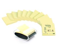 Post-it® C2014Y12 distributeur de notes repositionnables pour Z-Notes rempli noir/transparent + 12 blocs